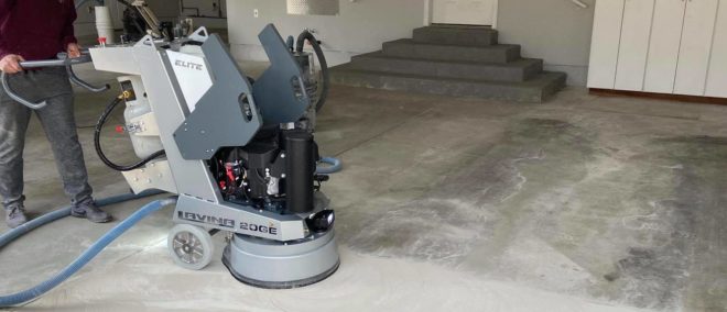 Grinding with L20GE floor grinder
