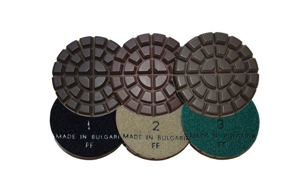 polishing resin pads - 3 step system