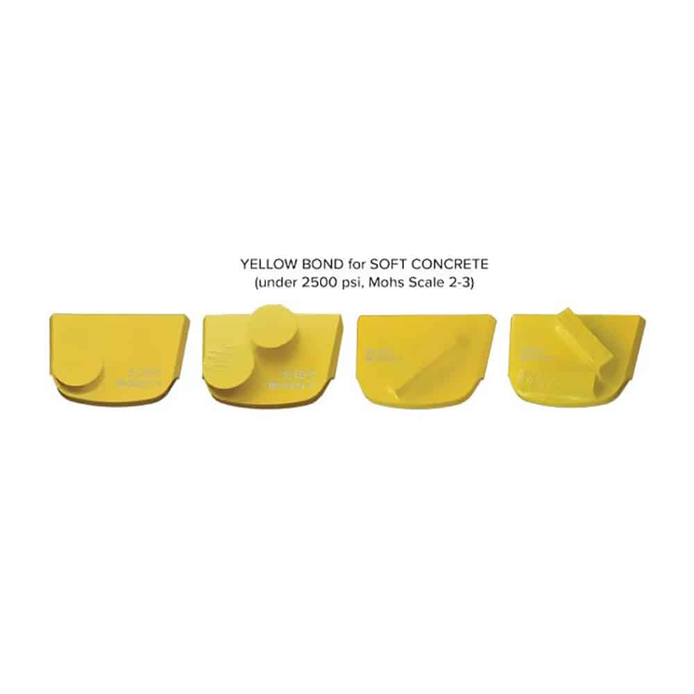 yellow series QC metal bond for soft concrete