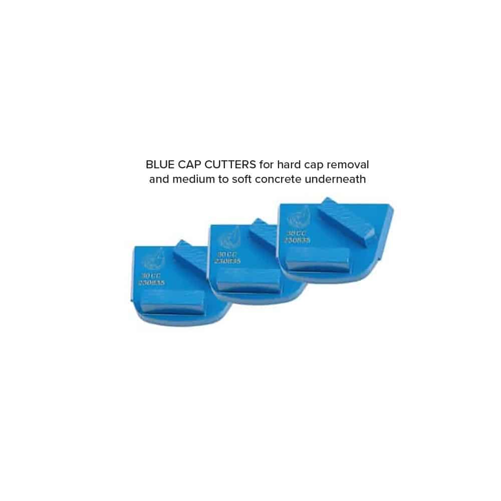 BLUE CAP CUTTERS for hard cap removal and medium to soft concrete underneath