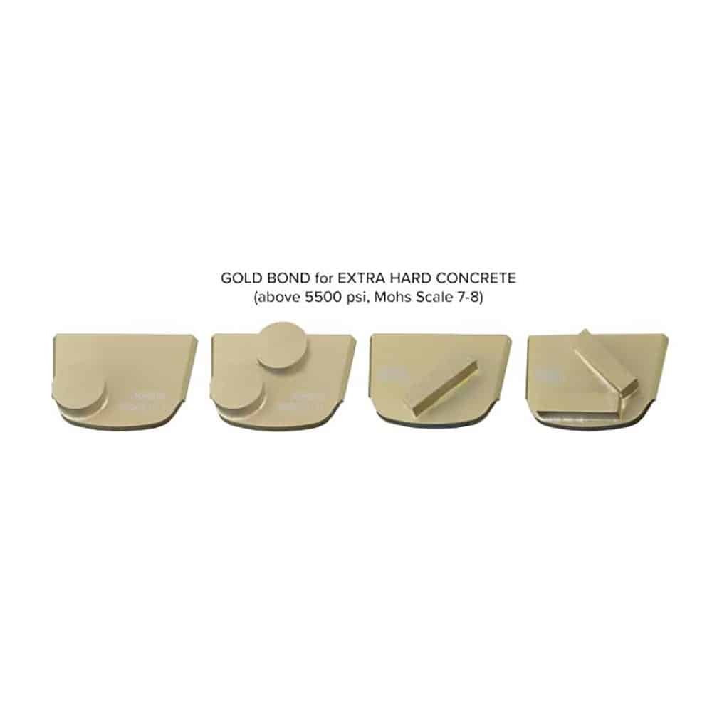 gold series QC metal bond for very hard concrete